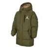 Air Jordan (gs)  Midlength Puffer Coat 'olive Green'