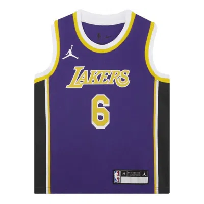 Air Jordan (gs)  Nba Los Angeles Lakers Lebron James Jersey 'purple' In Multi