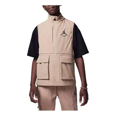 Air Jordan (gs)  Outwear Cargo Vest 'brown' In Pink