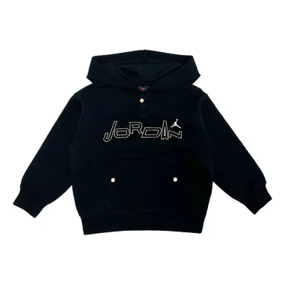 Air Jordan (gs)  Take Flight Snap Cuff Pullover Hoodie 'black'