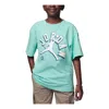 Air Jordan (gs)  Varsity Jumpman Graphic T-shirt 'mint Green' In Blue