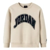 Air Jordan (gs)  Words Pullover Sweatshirt 'beige' In Neutral