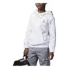 Air Jordan (gs) Brooklyn Heroes Oversize Fleece Hoodie 'black' In White