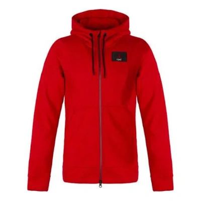 Air Jordan Hooded Drawstring Zipper Jacket Red