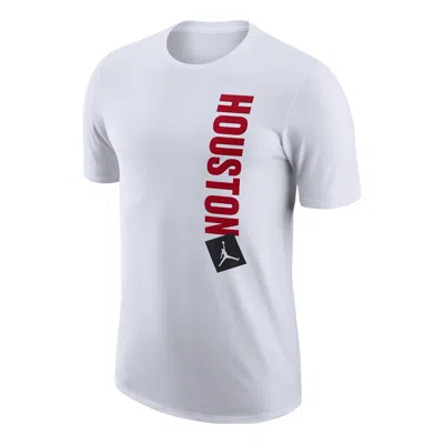 Air Jordan Houston Rockets Essential Statement Edition Nba T-shirt 'white'