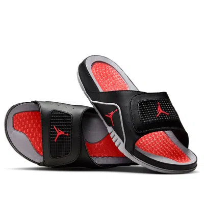 Air Jordan Hydro 4 Retro Slide 'black Cement'