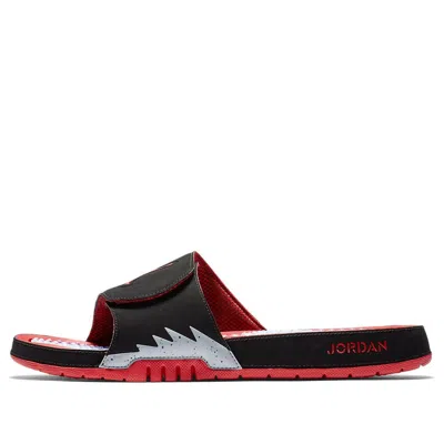 Air Jordan Hydro 5 Retro Black Red Slippers 'black Red White'