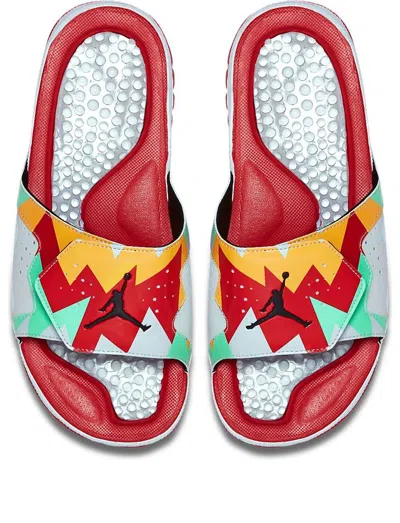 Air Jordan Hydro 7 Retro Soft Sole Cozy Sports Slippers Gray Red Orange 'white'