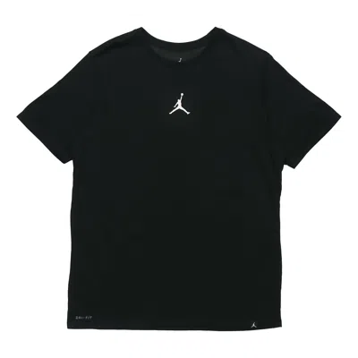 Air Jordan Iconic Quick Dry Training Sports Short Sleeve Black In Brown