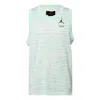 Air Jordan Irregular Texture Alphabet Printing Mesh Training Sports Vest Mint Green