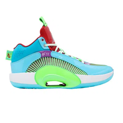 Pre-owned Air Jordan Jayson Tatum X  35 Pf Gs 'greatest Gift' | Blue | Kid's Size 3.5