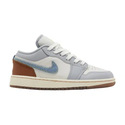 Pre-owned Air Jordan Jordan 1 Low Se Gs 'sashiko' | Cream | Kid's Size 4