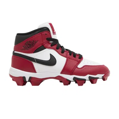 Pre-owned Air Jordan Jordan 1 Mid Cleat Gs 'chicago' | White | Kid's Size 12