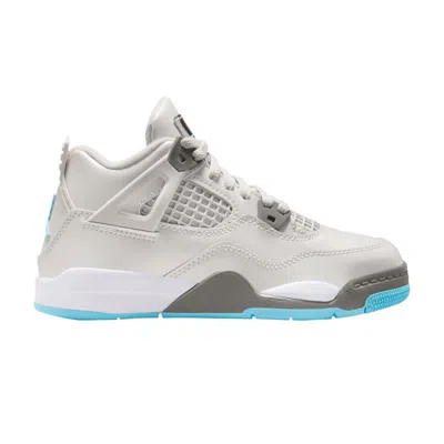 Pre-owned Air Jordan Jordan 4 Retro Ps 'photon Dust Blue Chill' | Grey | Kid's Size 3 In Gray