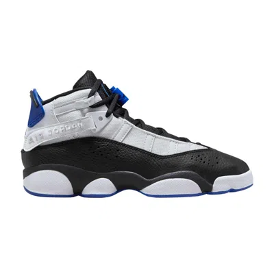 Pre-owned Air Jordan Jordan 6 Rings Gs 'white Black Game Royal' | Kid's Size 6.5