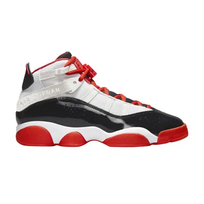 Pre-owned Air Jordan Jordan 6 Rings Gs 'white Black Team Orange' | Kid's Size 3.5