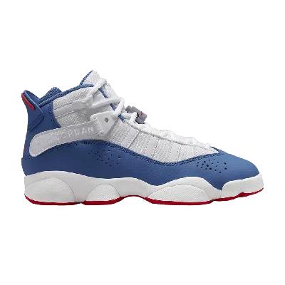 Pre-owned Air Jordan Jordan 6 Rings Gs 'white True Blue'