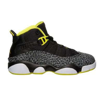 Pre-owned Air Jordan Jordan 6 Rings Ps 'venom Green' | Black | Kid's Size 13