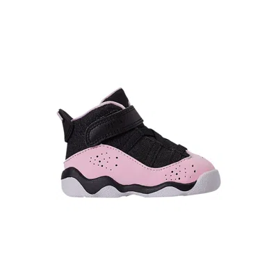 Pre-owned Air Jordan Jordan 6 Rings Td 'black Pink Foam' | Infant Size 7
