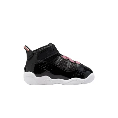 Pre-owned Air Jordan Jordan 6 Rings Td 'black Rust Pink' | Infant Size 8