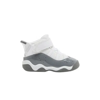 Pre-owned Air Jordan Jordan 6 Rings Td 'white Cool Grey' | Infant Size 4 In Gray