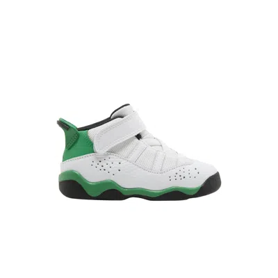 Pre-owned Air Jordan Jordan 6 Rings Td 'white Lucky Green' | Infant Size 2