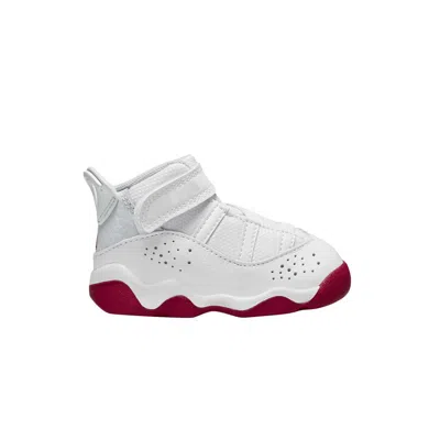 Pre-owned Air Jordan Jordan 6 Rings Td 'white Mystic Hibiscus' | Infant Size 5