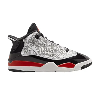 Pre-owned Air Jordan Jordan Dub Zero Ps 'fire Red' | White | Kid's Size 11.5