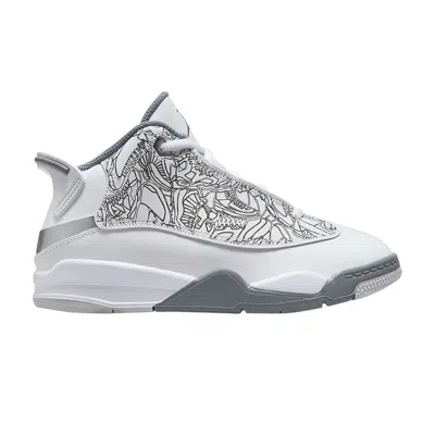 Pre-owned Air Jordan Jordan Dub Zero Ps 'white Cool Grey' | Kid's Size 8.5