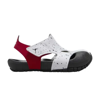 Pre-owned Air Jordan Jordan Flare Td 'white Gym Red Black Speckled' | Infant Size 7