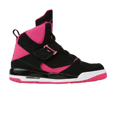 Pre-owned Air Jordan Jordan Flight 45 High Ip Gs 'black Vivid Pink'