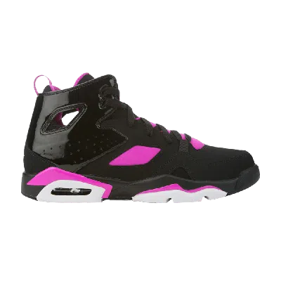 Pre-owned Air Jordan Jordan Flight Club 91 Gs 'black Fuchsia Blast'