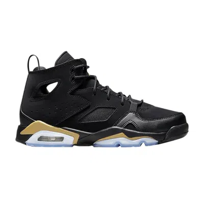 Pre-owned Air Jordan Jordan Flight Club 91 Gs 'black Metallic Gold' | Kid's Size 6