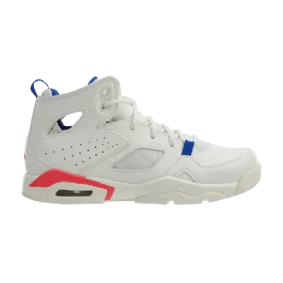 Pre-owned Air Jordan Jordan Flight Club 91 Gs 'sail Pink Blue' In White