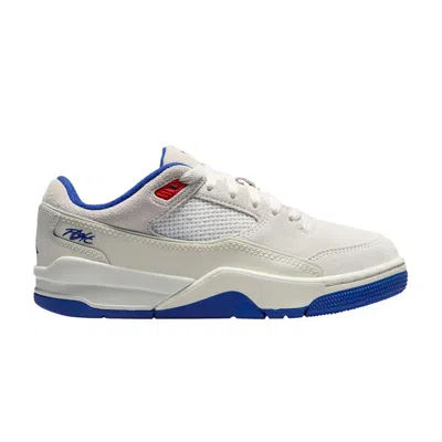 Pre-owned Air Jordan Jordan Flight Court Gs 'phantom Deep Royal Blue' | White | Kid's Size 3.5