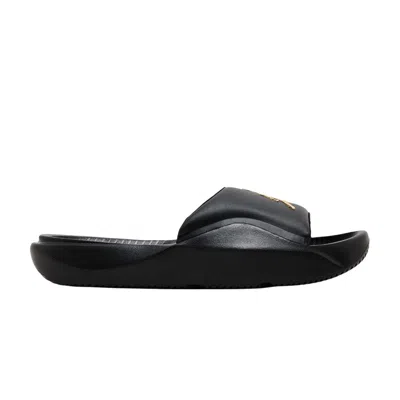 Pre-owned Air Jordan Jordan Franchise Slide 'black Metallic Gold' | Men's Size 14
