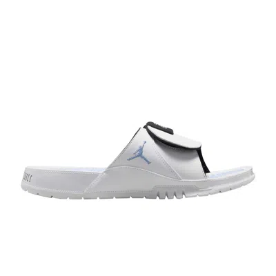 Pre-owned Air Jordan Jordan Hydro 11 Retro Slide 'columbia / Legend Blue' In White