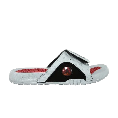 Pre-owned Air Jordan Jordan Hydro 13 Retro Slide Gs 'white True Red'