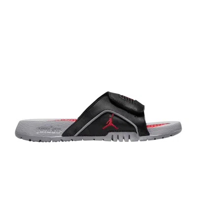 Pre-owned Air Jordan Jordan Hydro 4 Retro Slide Gs 'black Cement' | Kid's Size 7