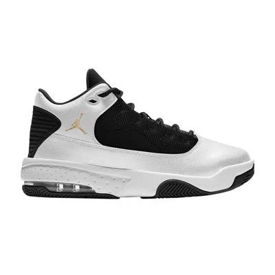 Pre-owned Air Jordan Jordan Max Aura 2 Gs 'white Black Gold' | Kid's Size 4