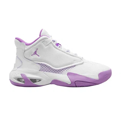 Pre-owned Air Jordan Jordan Max Aura 4 Gs 'white Barely Grape' | Kid's Size 6.5