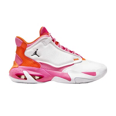 Pre-owned Air Jordan Jordan Max Aura 4 Gs 'white Safety Orange Pinksicle' | Kid's Size 6
