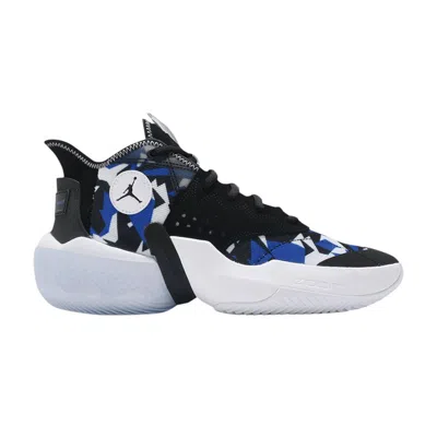 Pre-owned Air Jordan Jordan React Elevation 'fractal Pattern - Black Racer Blue'