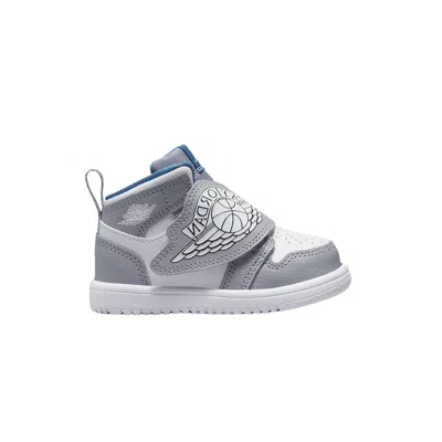 Pre-owned Air Jordan Jordan Sky Jordan 1 Td 'particle Grey Royal Blue' | Infant Size 9