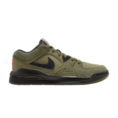 Pre-owned Air Jordan Jordan Stadium 90 Gs 'medium Olive' | Green | Kid's Size 5.5