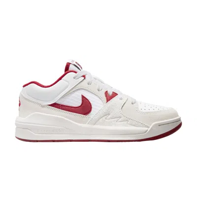 Pre-owned Air Jordan Jordan Stadium 90 Gs 'white Varsity Red' | Kid's Size 6.5