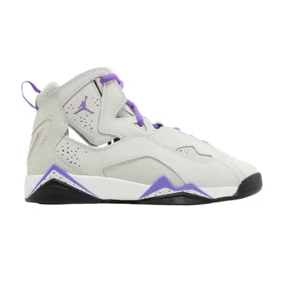 Pre-owned Air Jordan Jordan True Flight Gs 'base Grey Purple Venom' | Kid's Size 5.5