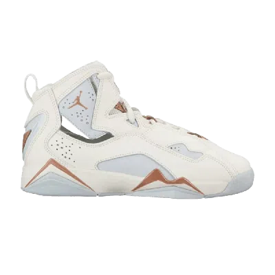 Pre-owned Air Jordan Jordan True Flight Gs 'metallic Red Bronze' In White