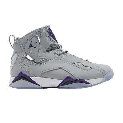 Pre-owned Air Jordan Jordan True Flight Gs 'wolf Grey Purple'