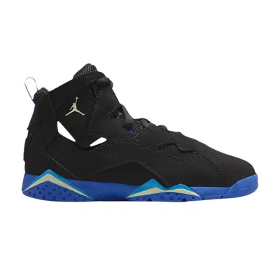 Pre-owned Air Jordan Jordan True Flight Ps 'black Hyper Royal' | Kid's Size 10.5